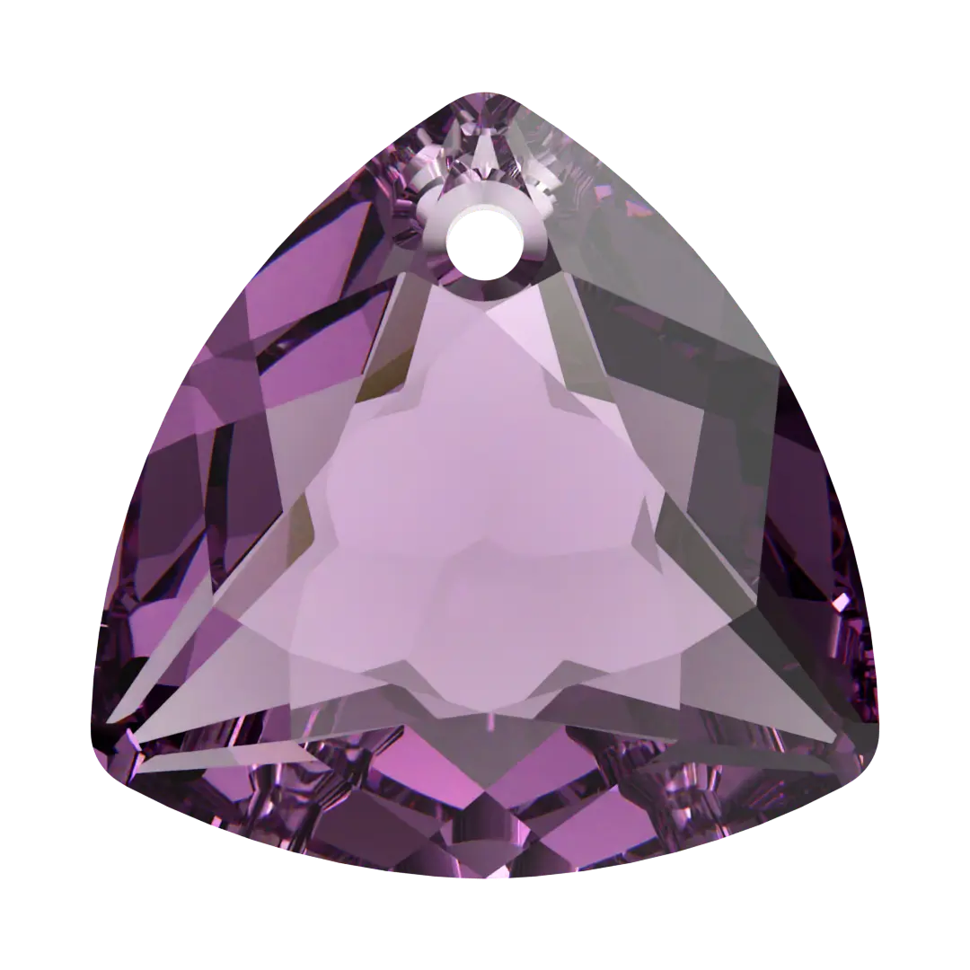 Swarovski Pendants Trilliant Cut (6434) Amethyst - Bluestreak Crystals