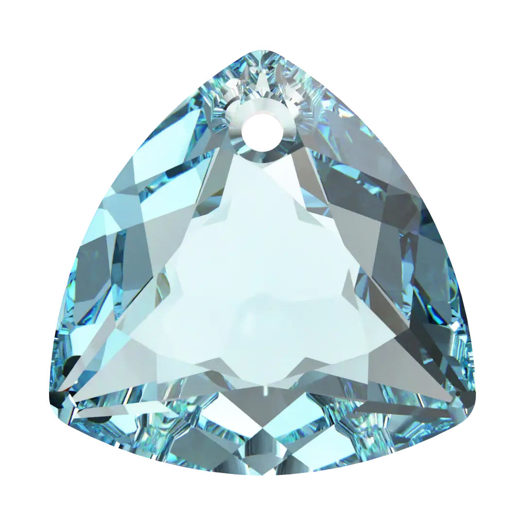 Serinity Pendants Trilliant Cut (6434) Aquamarine - Bluestreak Crystals