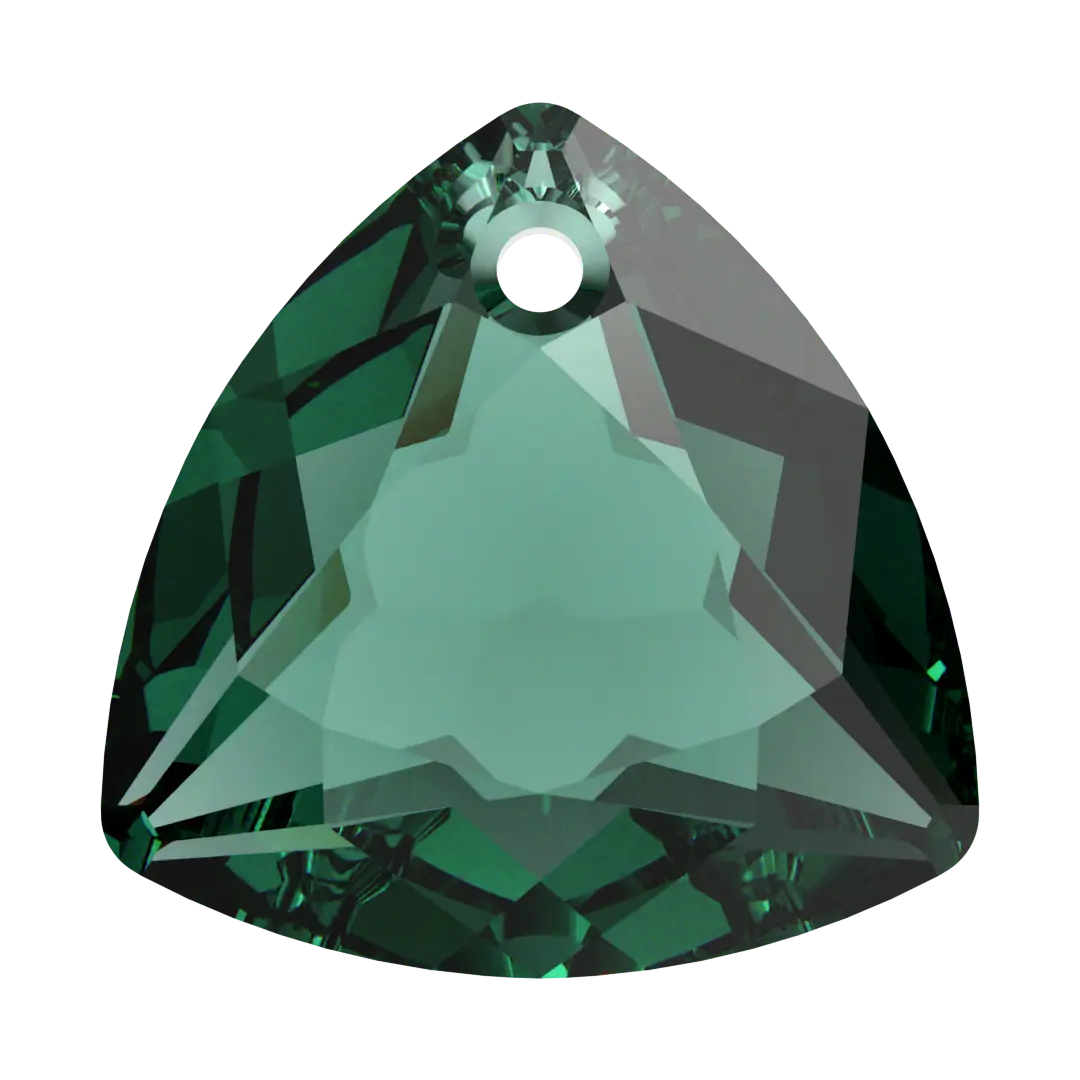 Swarovski Pendants Trilliant Cut (6434) Emerald - Bluestreak Crystals