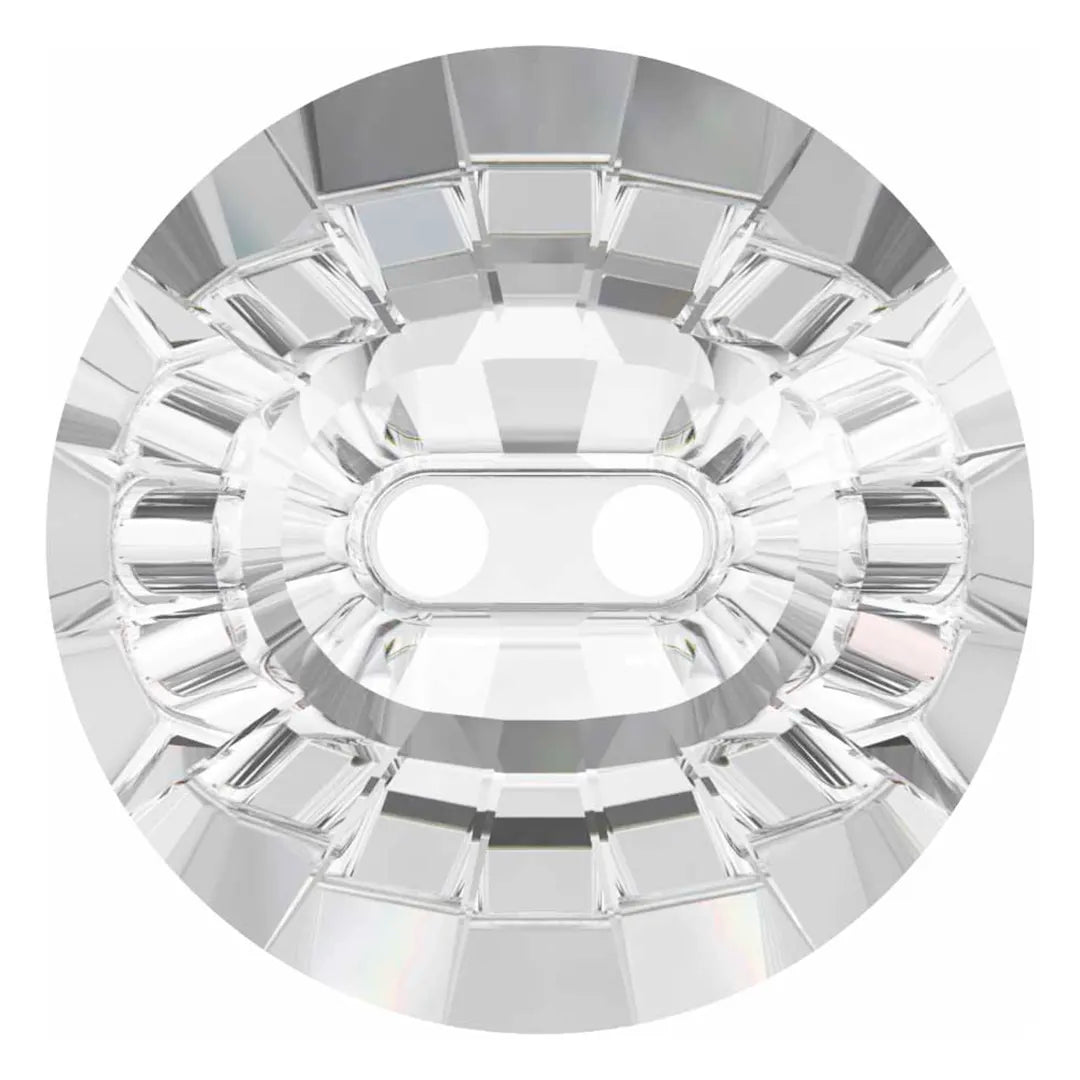 Swarovski Sew On Crystals Rivoli Classic Button 2 Holes (3019) Crystal - Bluestreak Crystals
