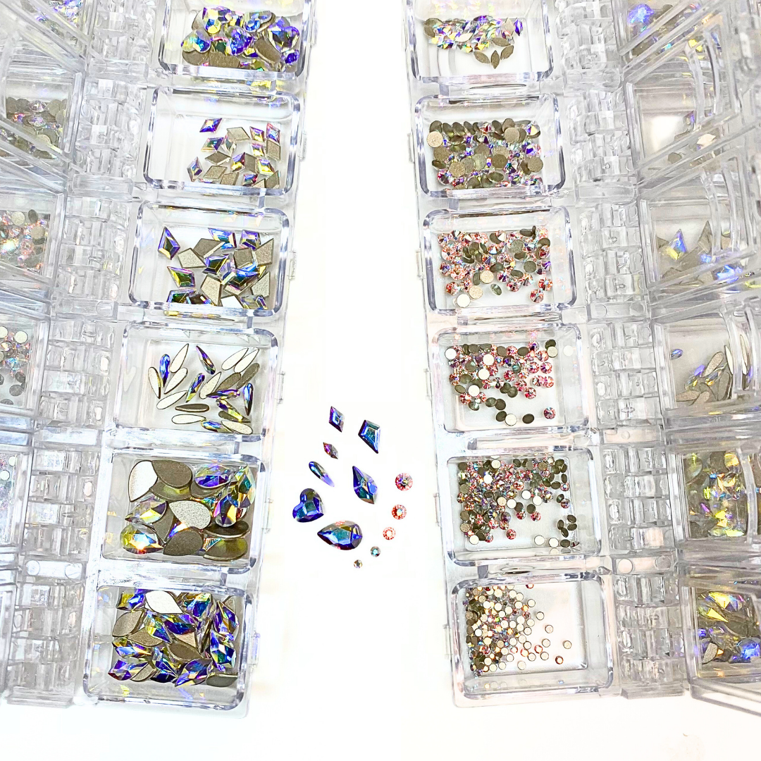 Serinity Flat Back Crystals Non Hotfix Ultimate Mix CRYSTAL AB