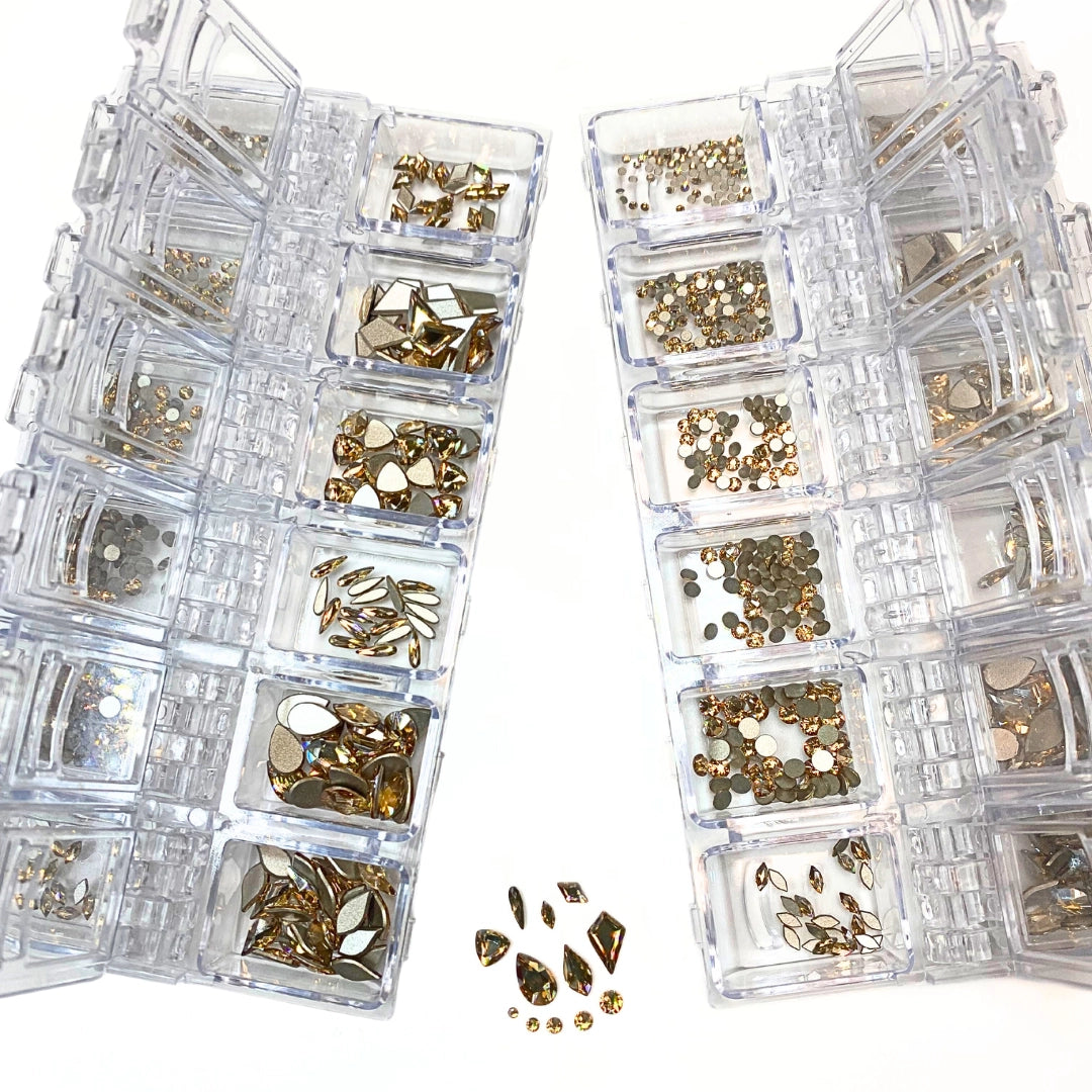 Serinity Flat Back Crystals Non Hotfix Ultimate Mix Crystal Golden Shadow