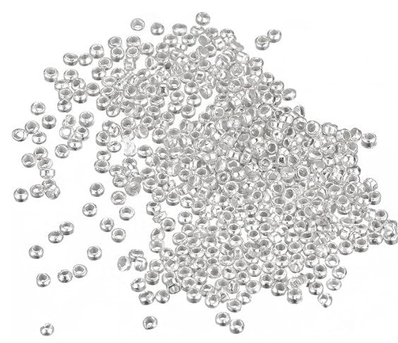 Silver Plated Crimp Beads - Bluestreak Crystals