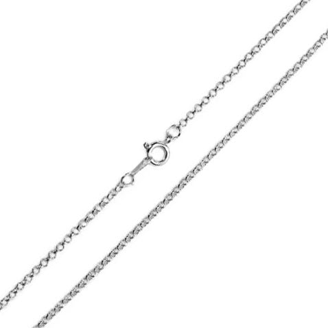 Silver Plated Finished Belcher Chain - Bluestreak Crystals