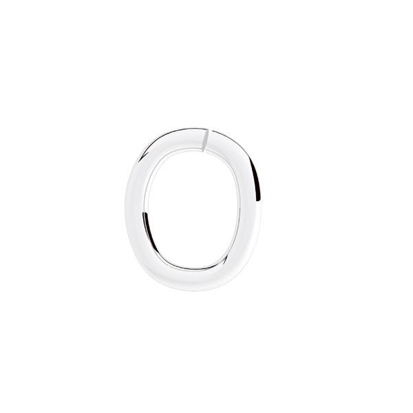Silver Plated Oval Open Jump Rings - Bluestreak Crystals