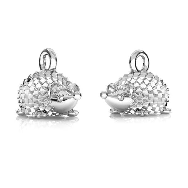 Sterling Silver (925) Hedgehog Charm - Bluestreak Crystals