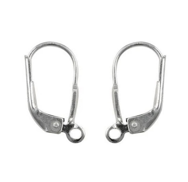 Sterling Silver (925) Lever Back Earrings - Bluestreak Crystals