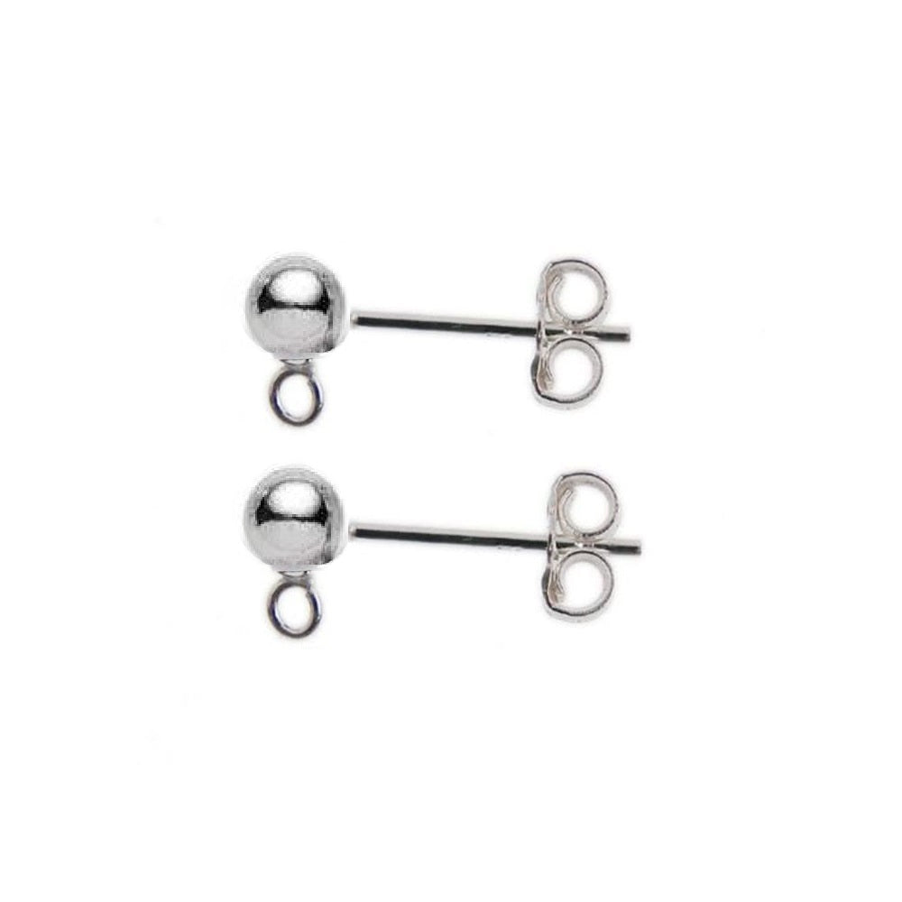 Sterling Silver (925) Post & Scroll Earwires - Bluestreak Crystals