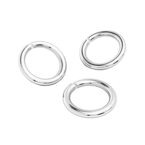 Sterling Silver (925) Round Open Jump Rings - Bluestreak Crystals