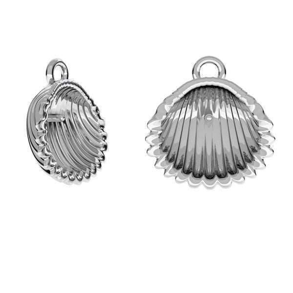 Sterling Silver (925) Shell Bail for Half Drilled 6mm Pearl - Bluestreak Crystals
