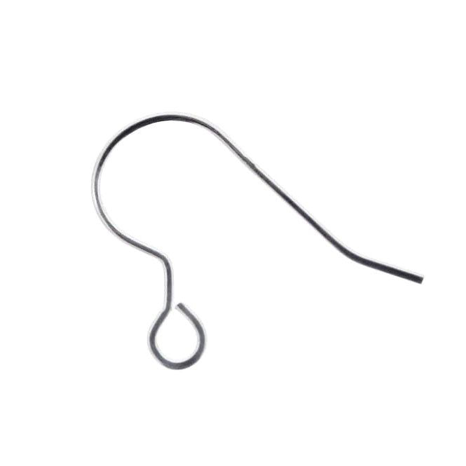 Sterling Silver (925) Shepherds Crook Ear Wires - Bluestreak Crystals