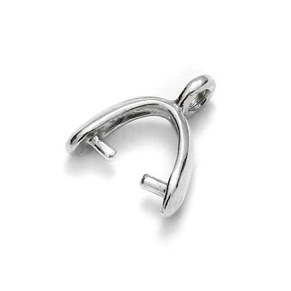 Sterling Silver (925) Stirrup Bail - Bluestreak Crystals