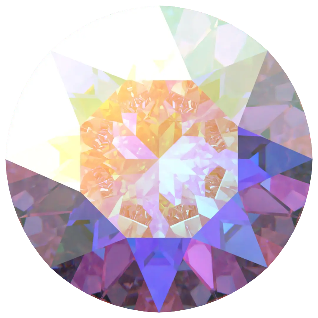 Serinity Chatons Round Stones (1028 & 1088) Crystal AB - Bluestreak Crystals