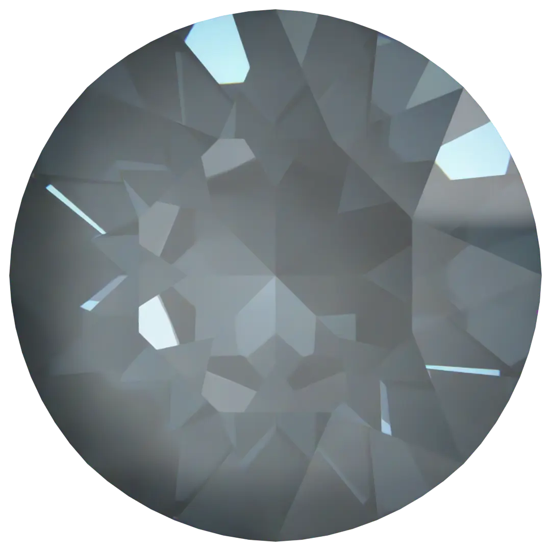 Swarovski Chatons Round Stones (1028 & 1088) Crystal Dark Grey Ignite UNFOILED - Bluestreak Crystals