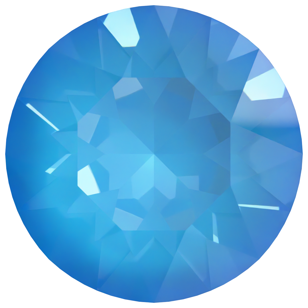 Serinity Chatons Round Stones (1028 & 1088) Crystal Electric Blue Ignite UNFOILED - Bluestreak Crystals