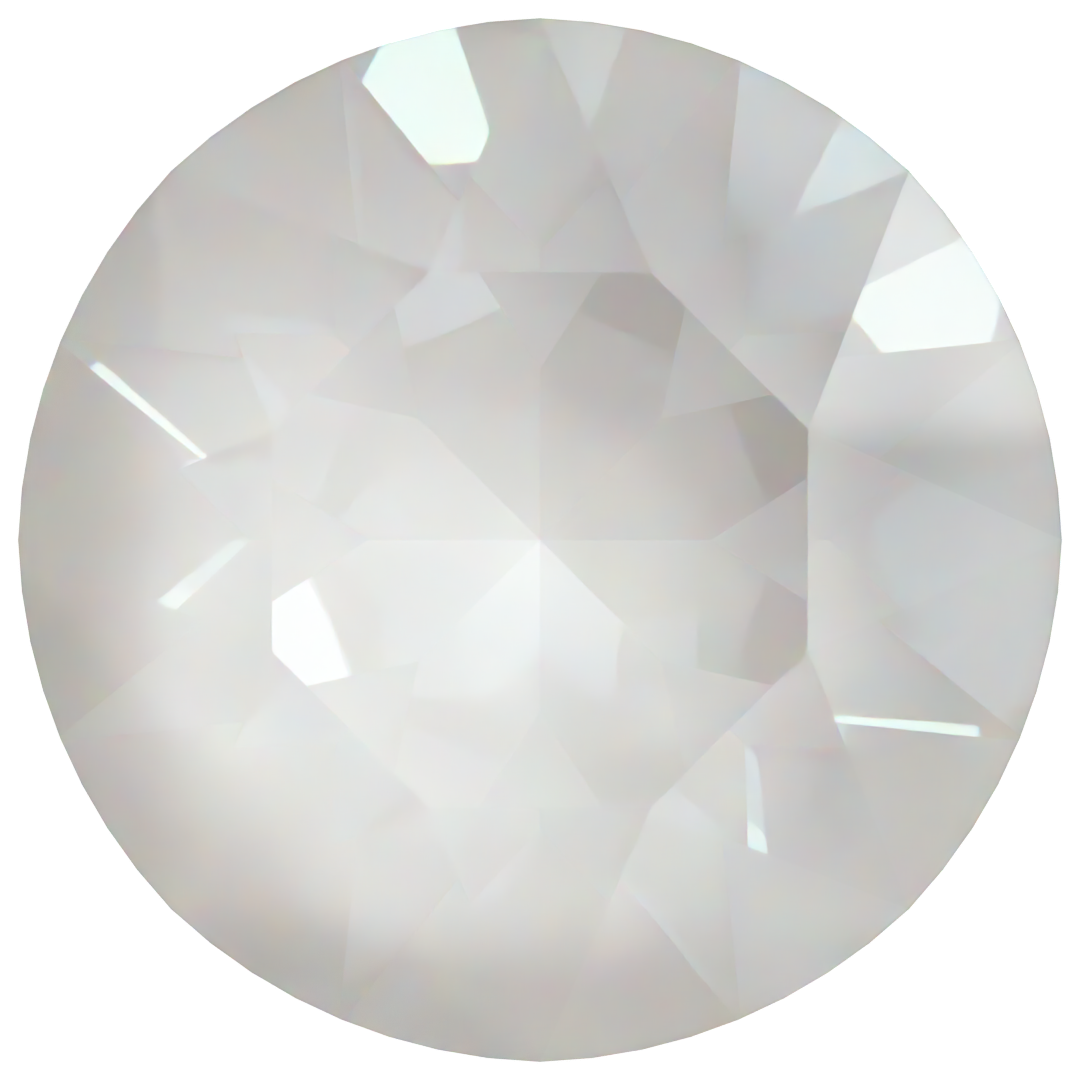 Serinity Chatons Round Stones (1028 & 1088) Crystal Electric White Ignite UNFOILED - Bluestreak Crystals