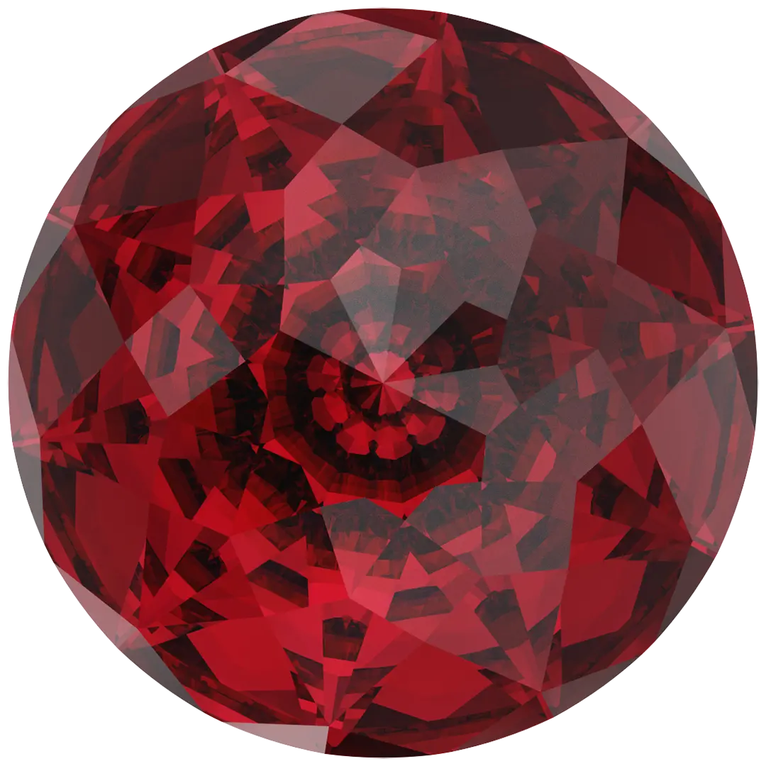 Swarovski Chatons Round Stones Dome (1400) Scarlet - Bluestreak Crystals