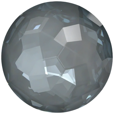 Swarovski Chatons Round Stones Fantasy (1383) Crystal Dark Grey Ignite UNFOILED - Bluestreak Crystals