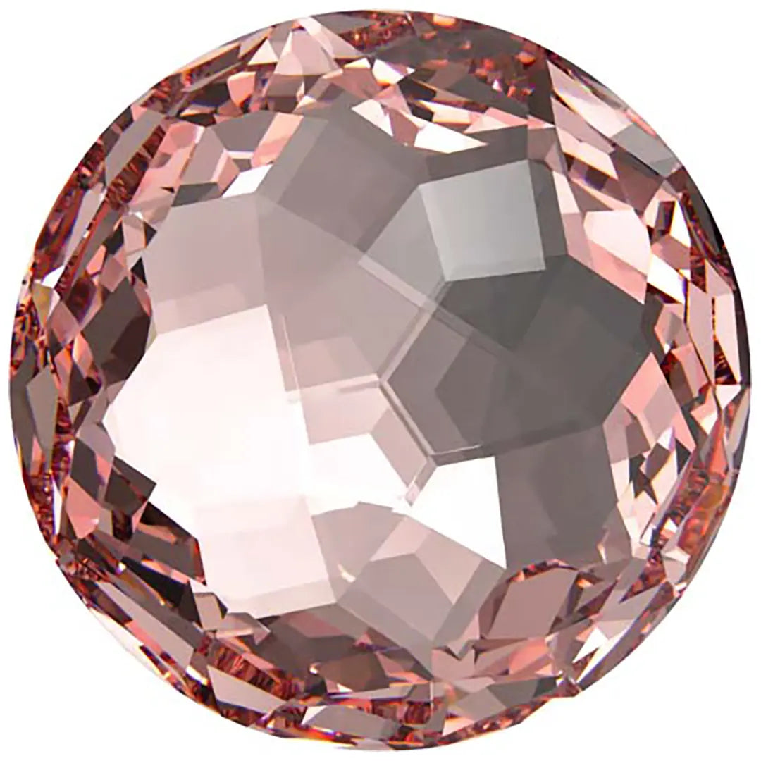 Swarovski Chatons Round Stones Fantasy (1383) Vintage Rose - Bluestreak Crystals