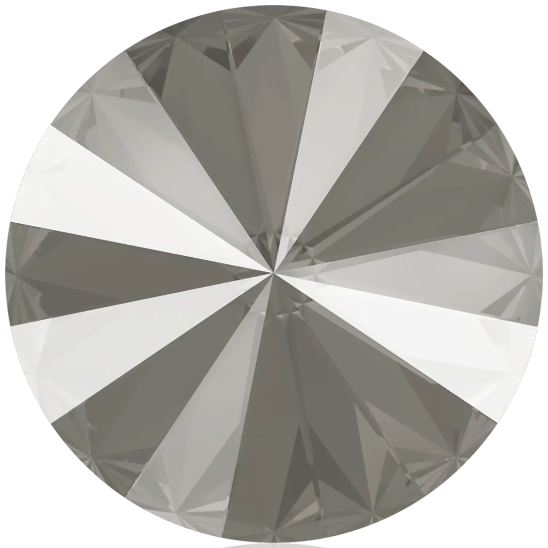 Swarovski Chatons Round Stones Rivoli (1122) Crystal Dark Grey Ignite UNFOILED - Bluestreak Crystals