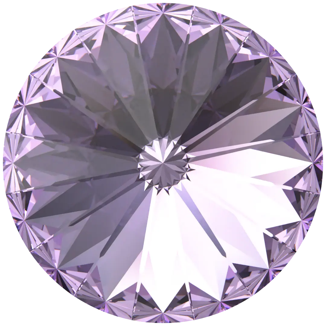 Swarovski Chatons Round Stones Rivoli (1122) Violet - Bluestreak Crystals
