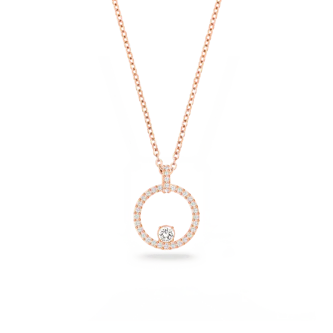 Swarovski Constella Pendant White Rose Gold-Tone Plated - Bluestreak Crystals