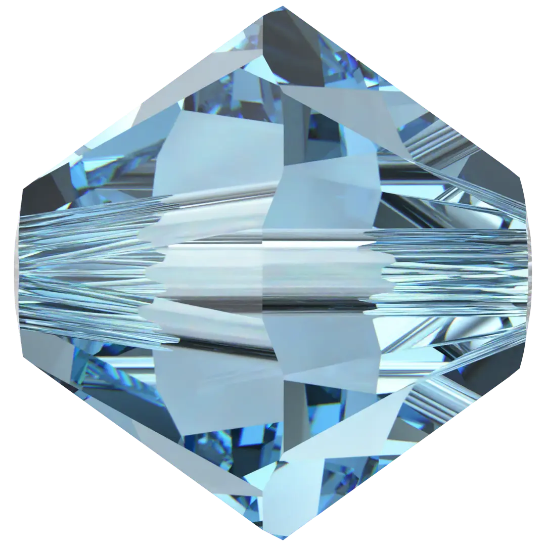 Swarovski Crystal Beads Bicone (5328) Aquamarine - Bluestreak Crystals