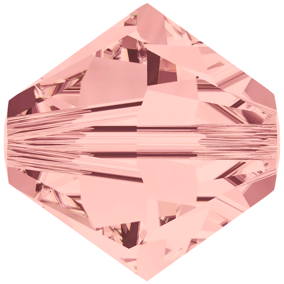 Swarovski Crystal Beads Bicone (5328) Blush Rose - Bluestreak Crystals