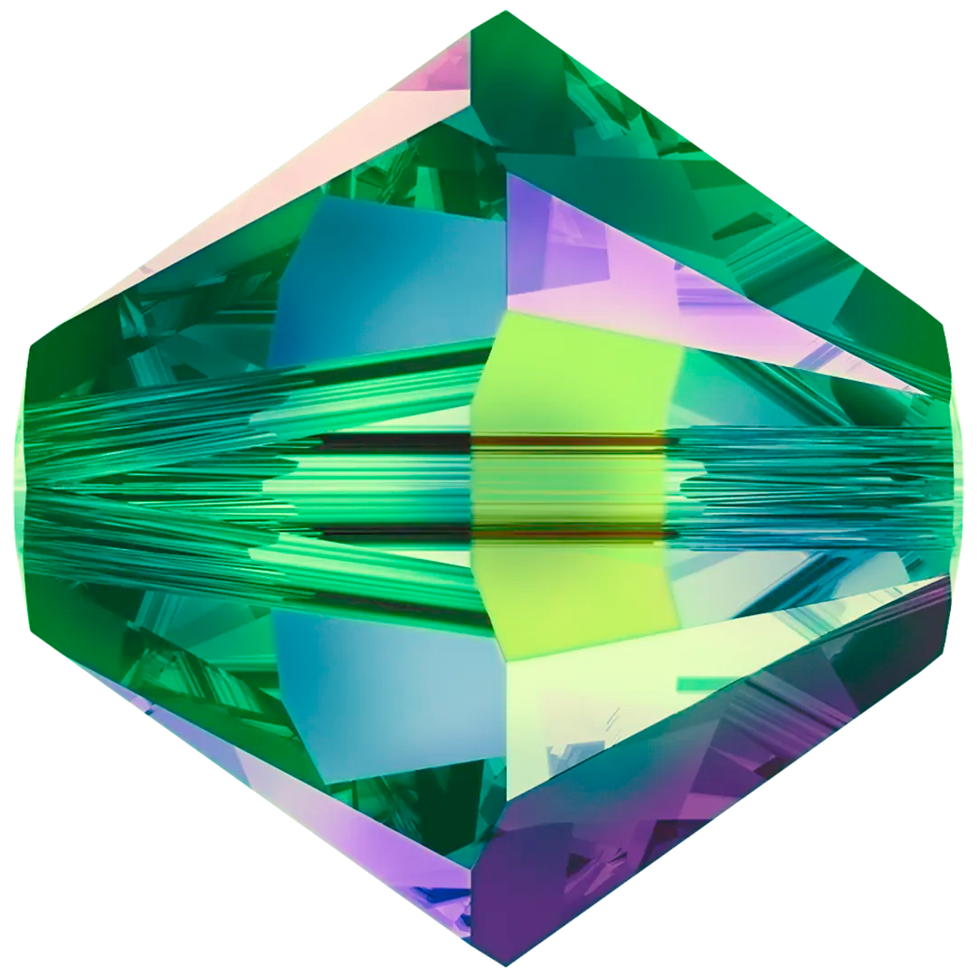 Swarovski Crystal Beads Bicone (5328) Crystal Vitrail Medium - Bluestreak Crystals