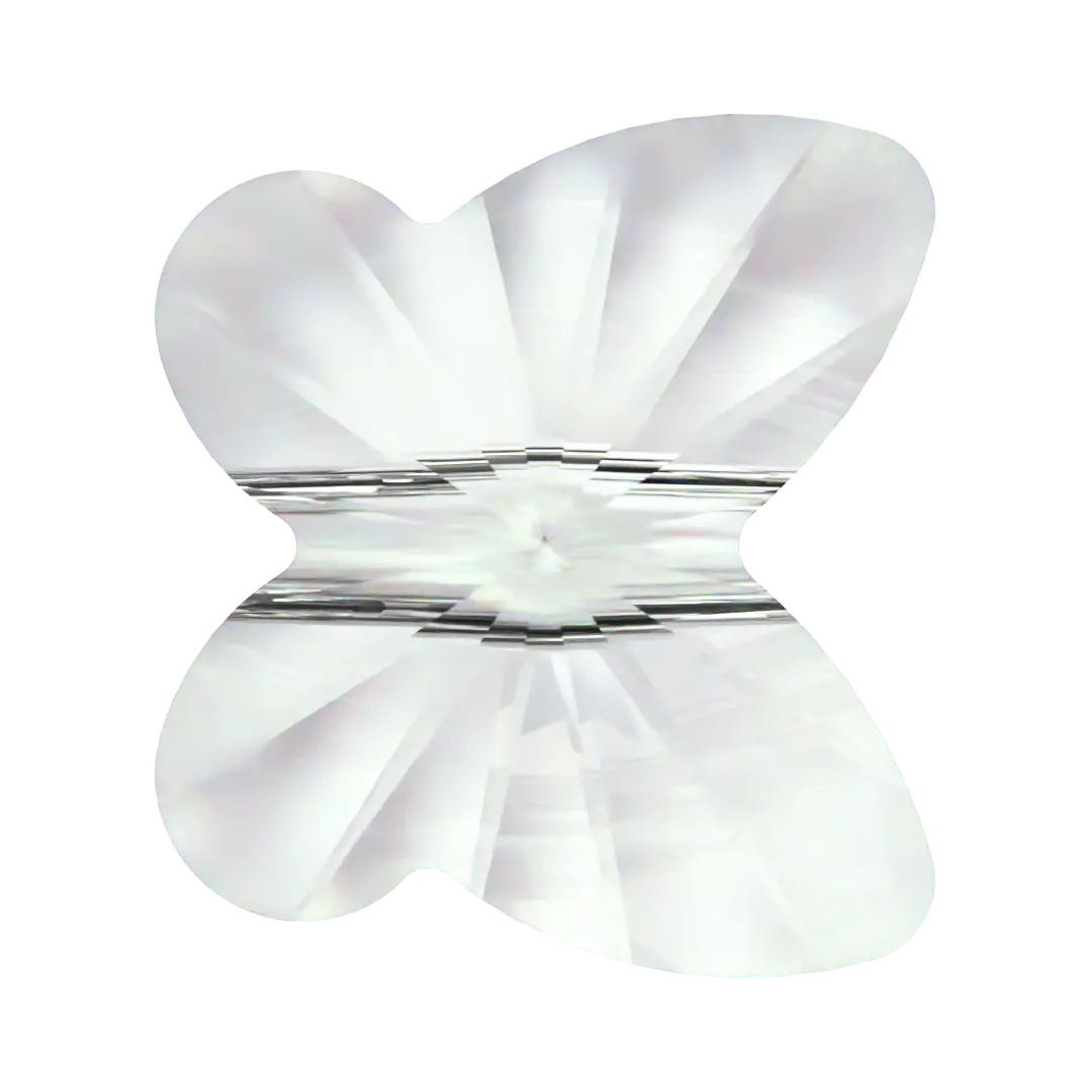 Swarovski Crystal Beads Butterfly (5754) Crystal - Bluestreak Crystals