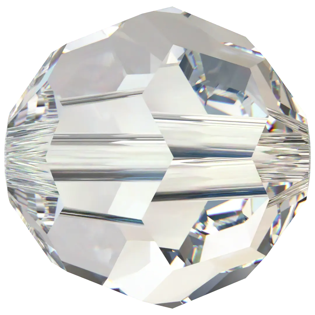 Swarovski Crystal Beads Round (5000) Crystal Moonlight - Bluestreak Crystals