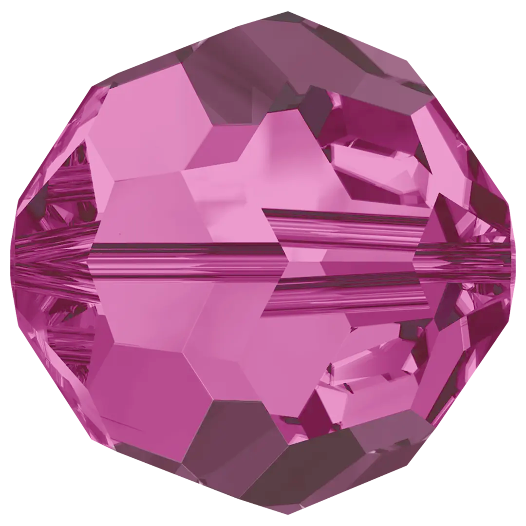 Swarovski Crystal Beads Round (5000) Fuchsia - Bluestreak Crystals