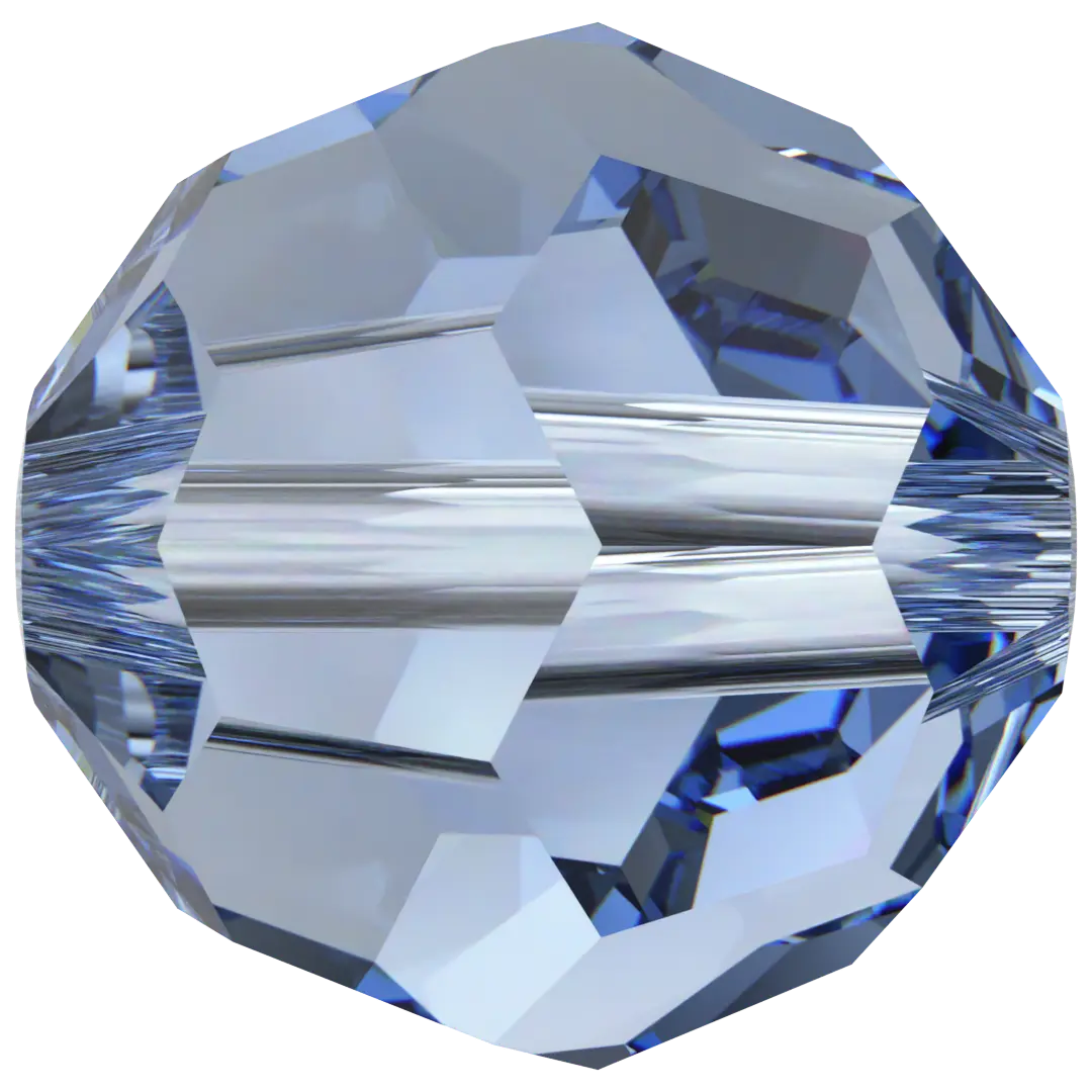 Swarovski Crystal Beads Round (5000) Light Sapphire - Bluestreak Crystals