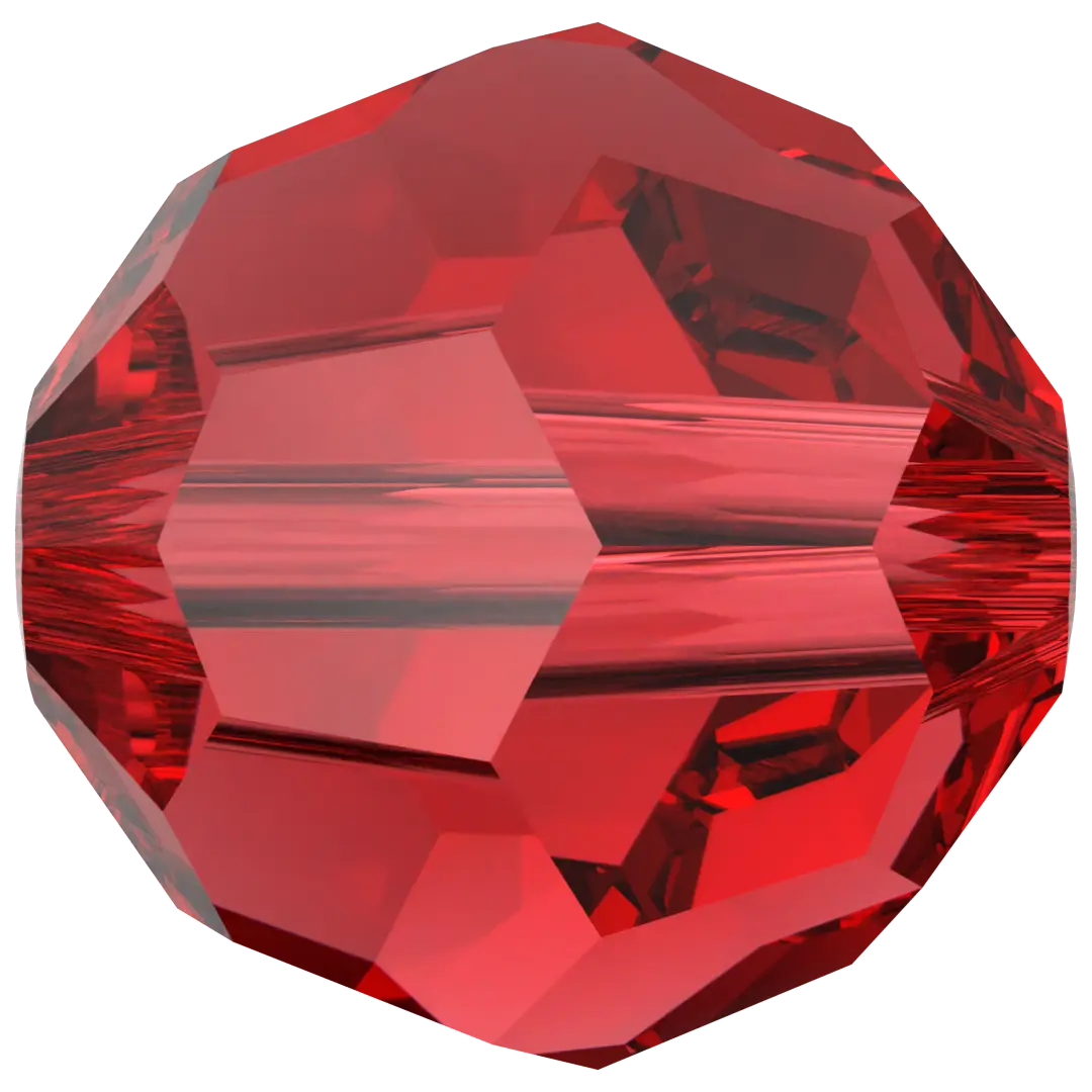 Swarovski Crystal Beads Round (5000) Light Siam - Bluestreak Crystals