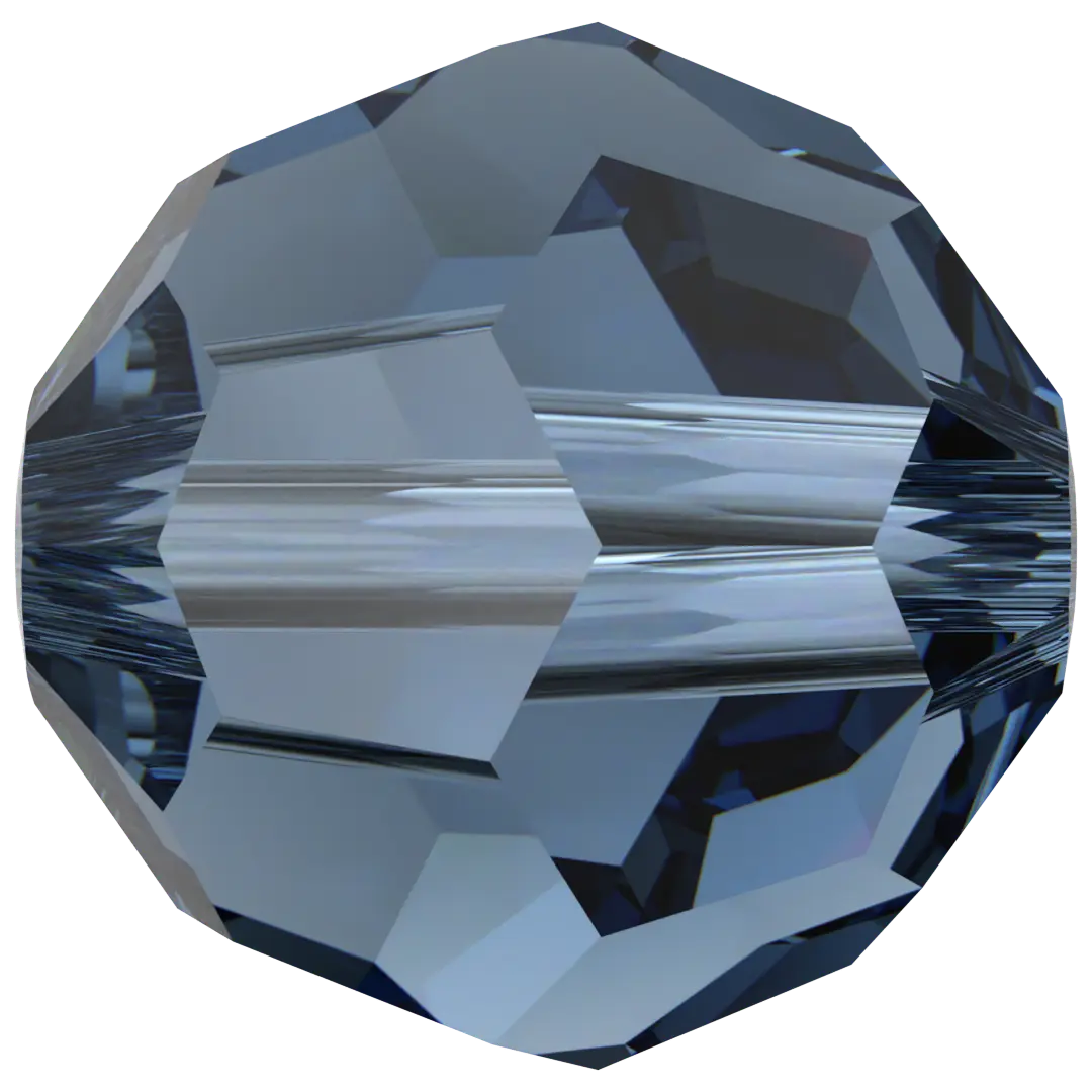 Swarovski Crystal Beads Round (5000) Montana - Bluestreak Crystals