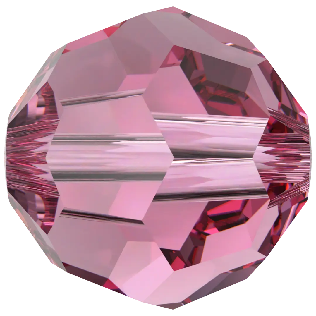 Swarovski Crystal Beads Round (5000) Rose - Bluestreak Crystals