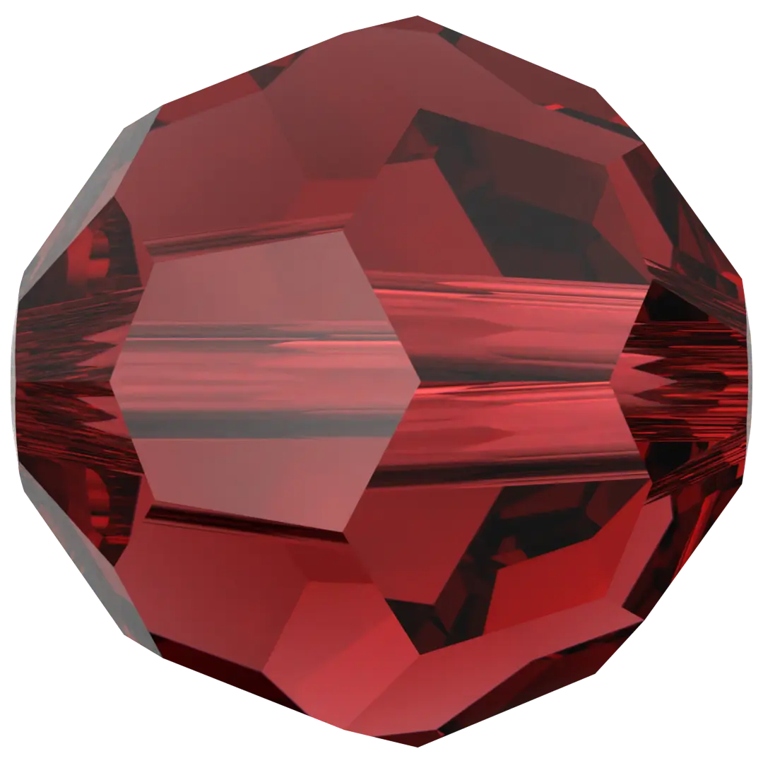 Swarovski Crystal Beads Round (5000) Siam - Bluestreak Crystals