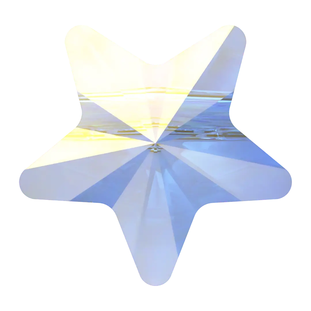 Swarovski Crystal Beads Star (5714) Crystal AB - Bluestreak Crystals