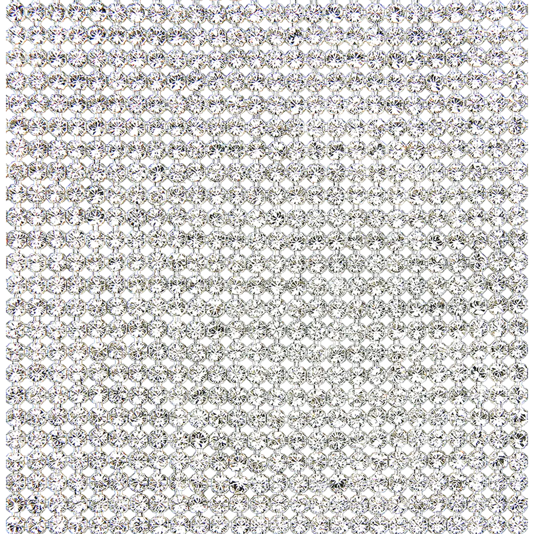 Swarovski Crystal Mesh Fine (40600) Non Hotfix Brushed Silver - Bluestreak Crystals