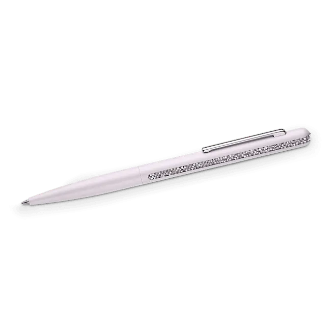 Swarovski Crystal Shimmer Ballpoint Pen Pink Lacquered Chrome Plated - Bluestreak Crystals