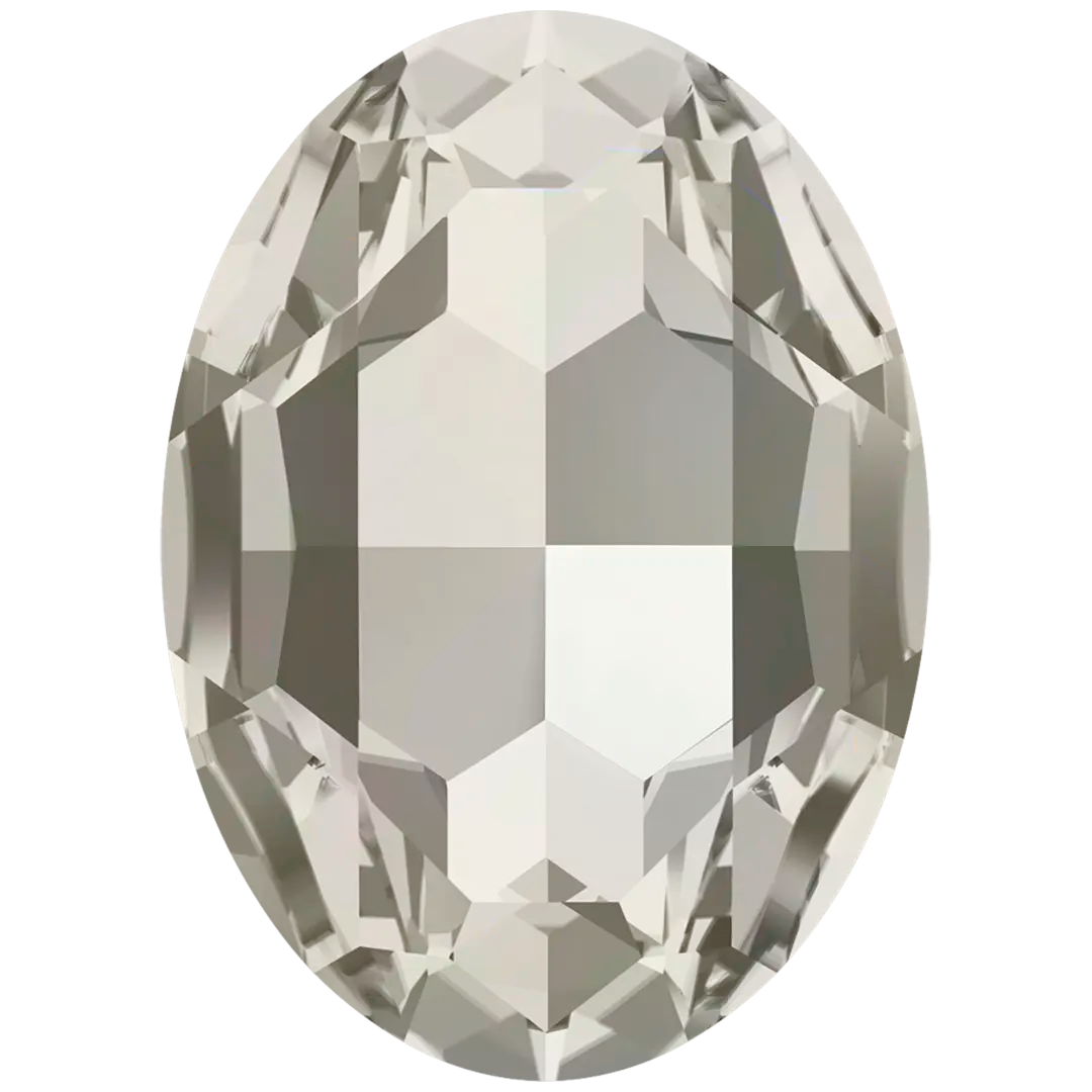 Swarovski Fancy Stones Big Oval (4127) Crystal Silver Shade - Bluestreak Crystals