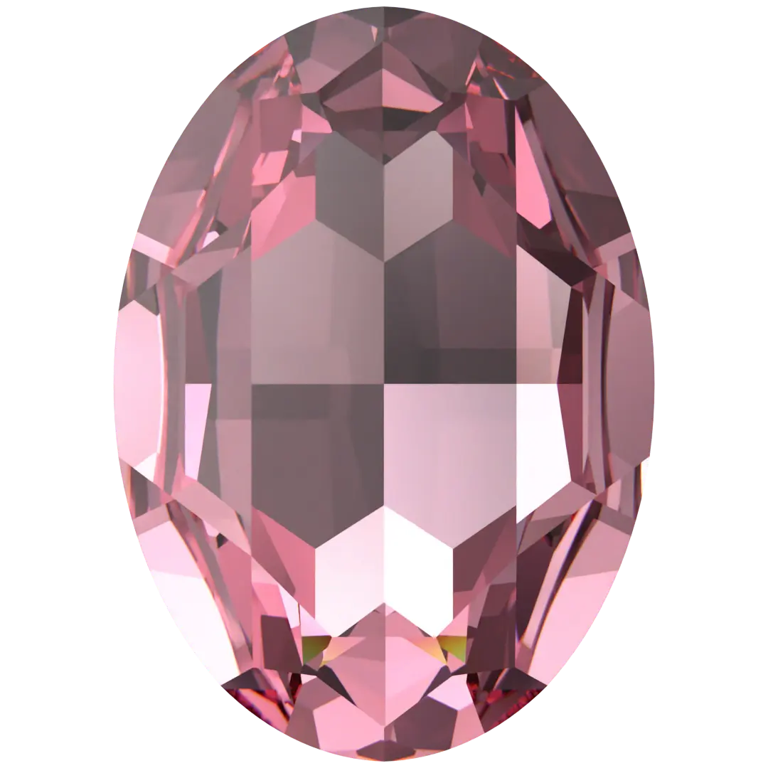 Swarovski Fancy Stones Big Oval (4127) Light Rose - Bluestreak Crystals