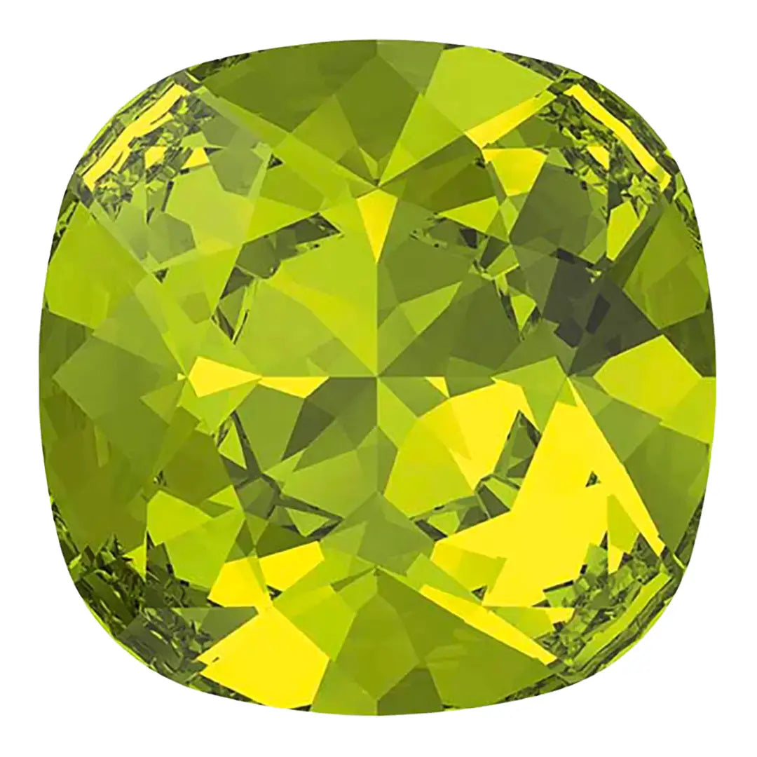 Swarovski Fancy Stones Cushion Square (4470) Citrus Green - Bluestreak Crystals