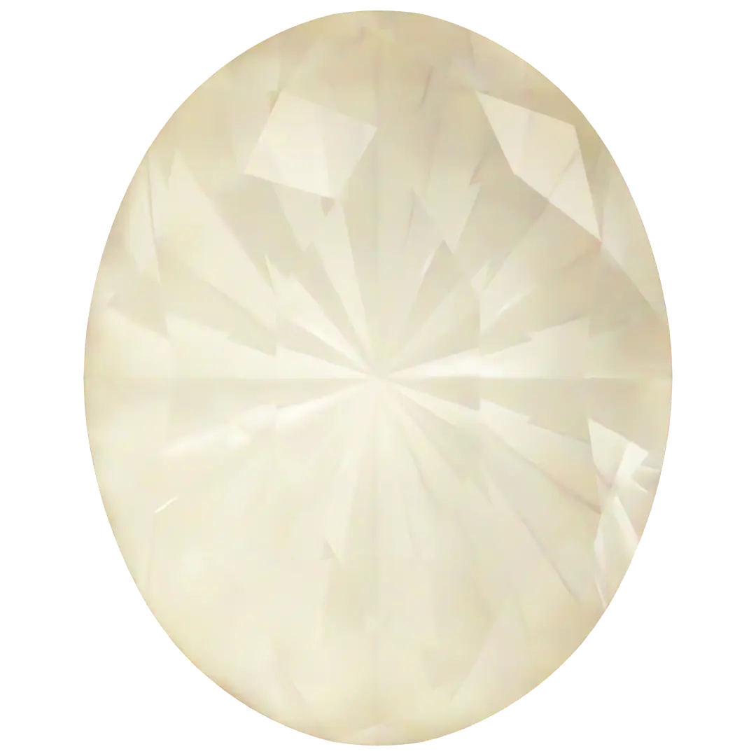 Swarovski Fancy Stones Mystic Oval (4160) Crystal Linen Ignite UNFOILED - Bluestreak Crystals