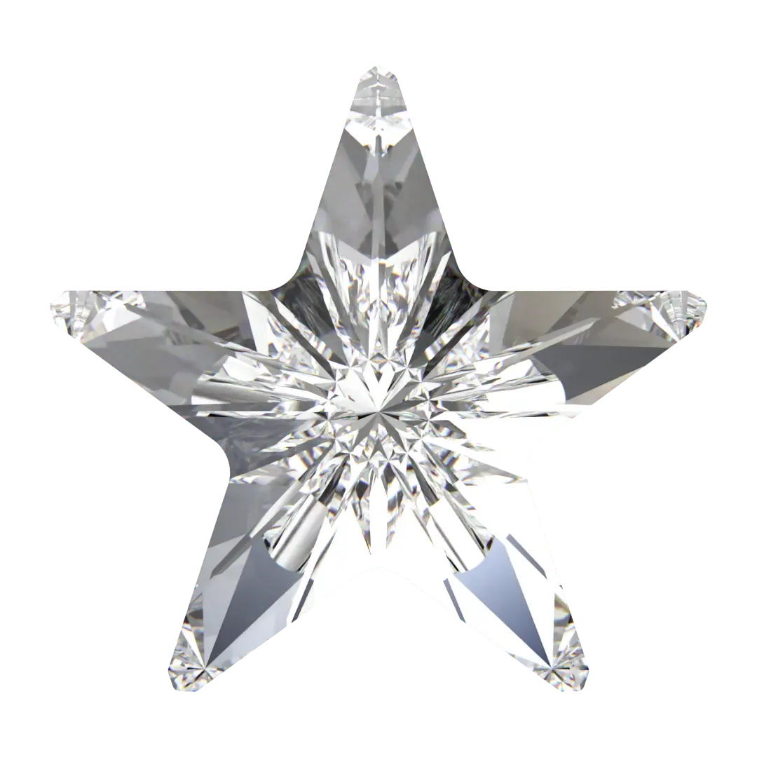 Swarovski Fancy Stones Star (4745) Crystal - Bluestreak Crystals