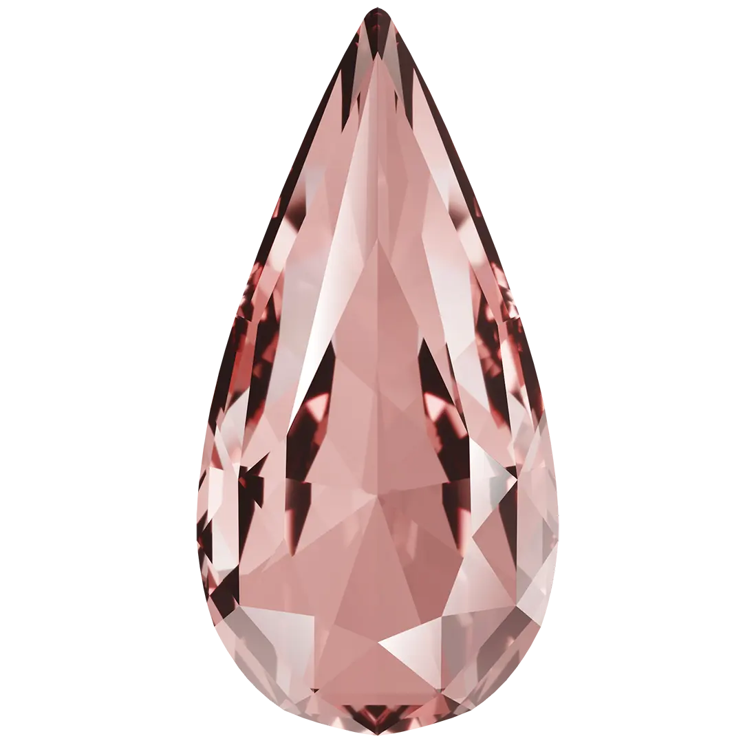 Swarovski Fancy Stones Teardrop (4322) Vintage Rose - Bluestreak Crystals