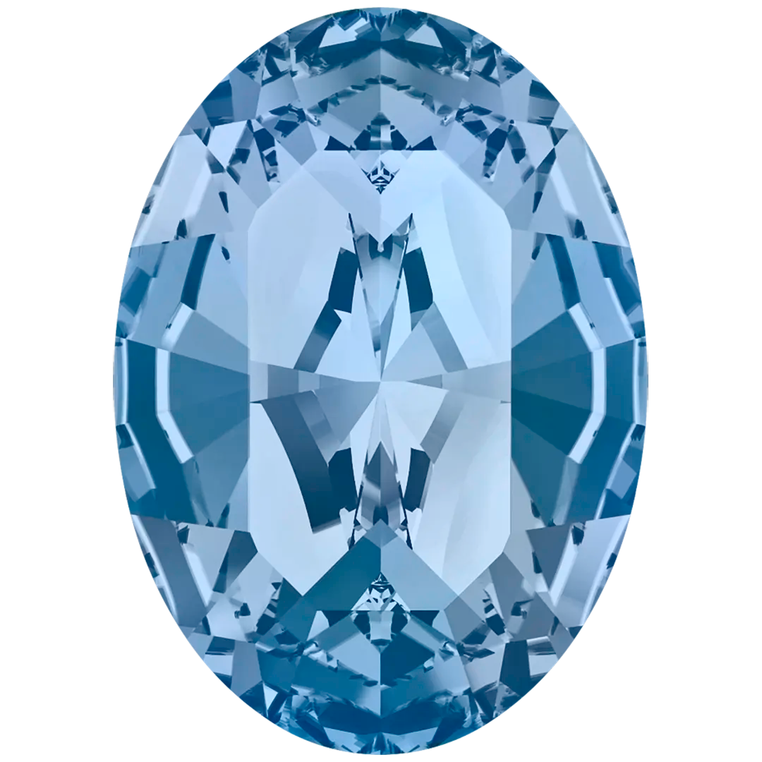Swarovski Fancy Stones Xilion Oval (4128) Montana - Bluestreak Crystals