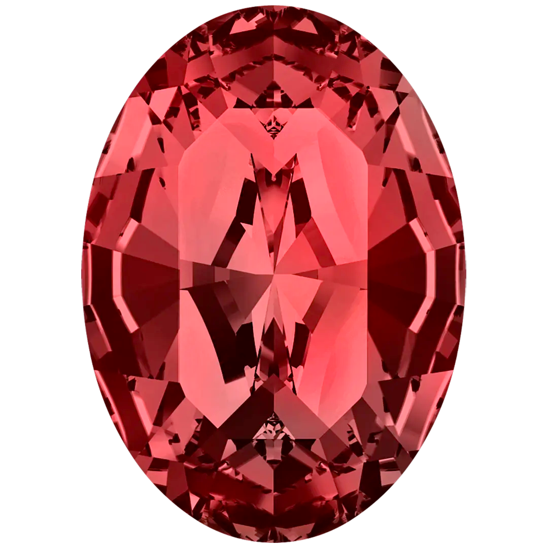Swarovski Fancy Stones Xilion Oval (4128) Siam - Bluestreak Crystals