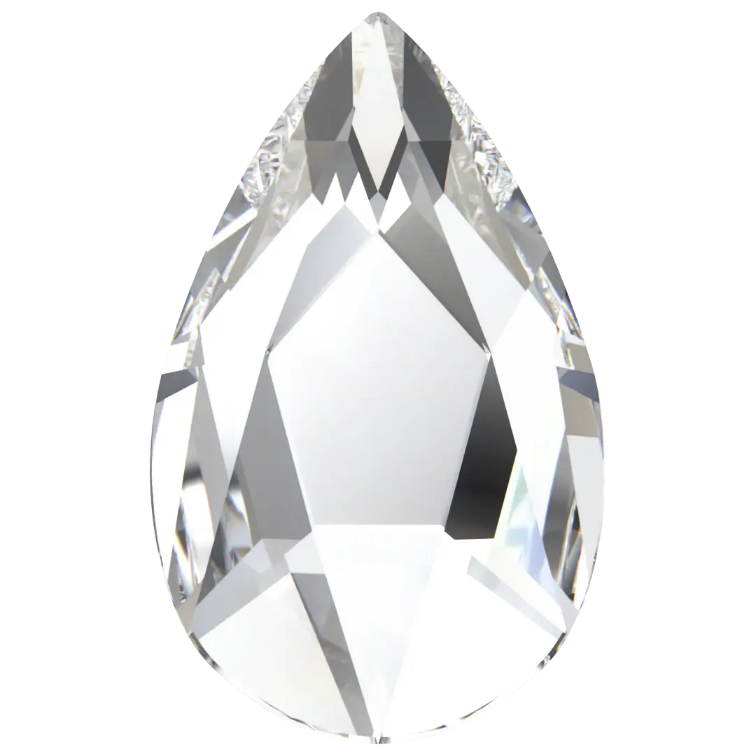 Serinity Flat Back Crystals Non Hotfix Pear (2303) Crystal - Bluestreak Crystals