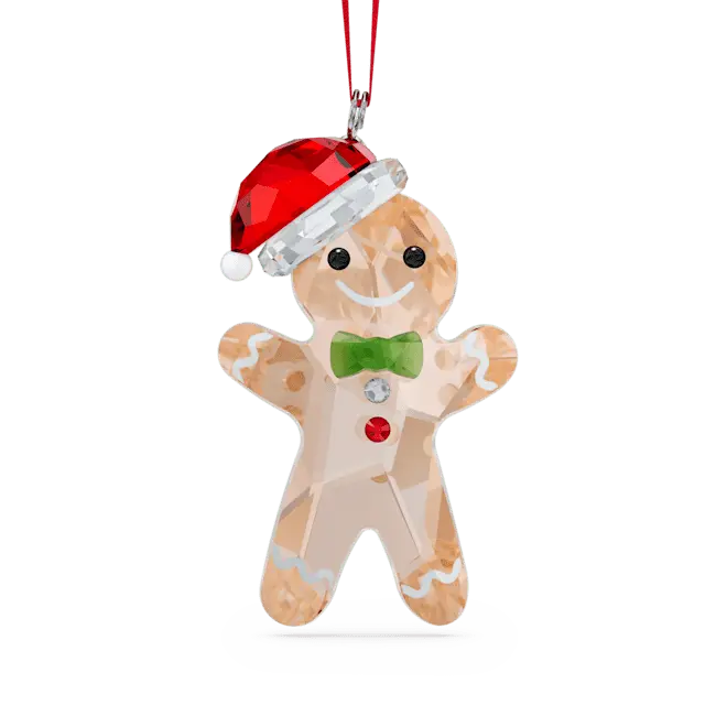 Swarovski Holiday Cheers Gingerbread Man Ornament - Bluestreak Crystals
